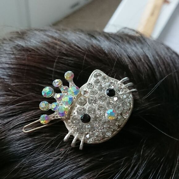 Hello kitty rhinestones hair clip - Picture 6 of 6